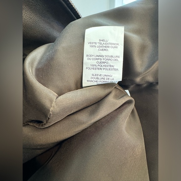 EUC • Lucky Brand • Washed Leather Bonneville Jacket • Dark Brown • Medium - Picture 9 of 9